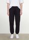 Black cotton-blend joggers with elasticated waist, regular fit_2