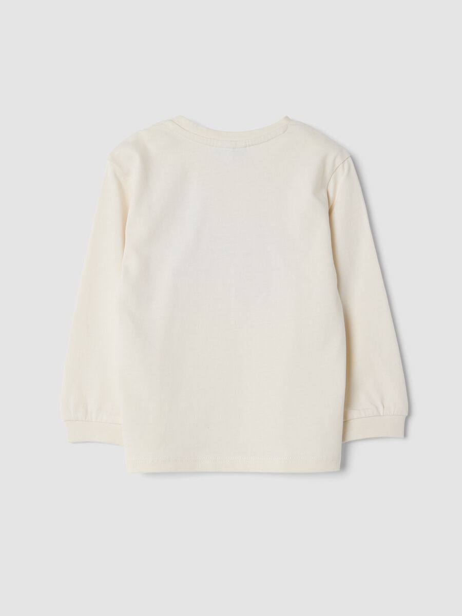 White crew-neck T-shirt in pure organic cotton_1