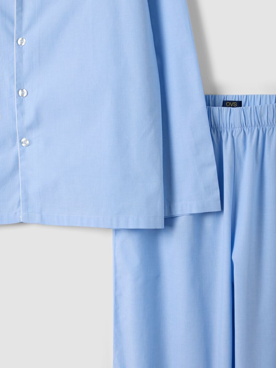 Light blue organic cotton pyjamas with collar_6