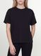 Black oversized-fit pure cotton short-sleeve T-shirt_4
