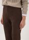 Leggings marroni in tessuto elasticizzato slim fit_2