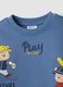 Blue pure cotton jogging set with teddy bear print_2