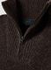 Men&rsquo;s brown stretch wool half-zip jumper, regular fit_1