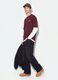 Red pure cotton cropped T-shirt with boxy-fit print_1