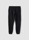 Black cotton-blend joggers with Miami Heat print_2