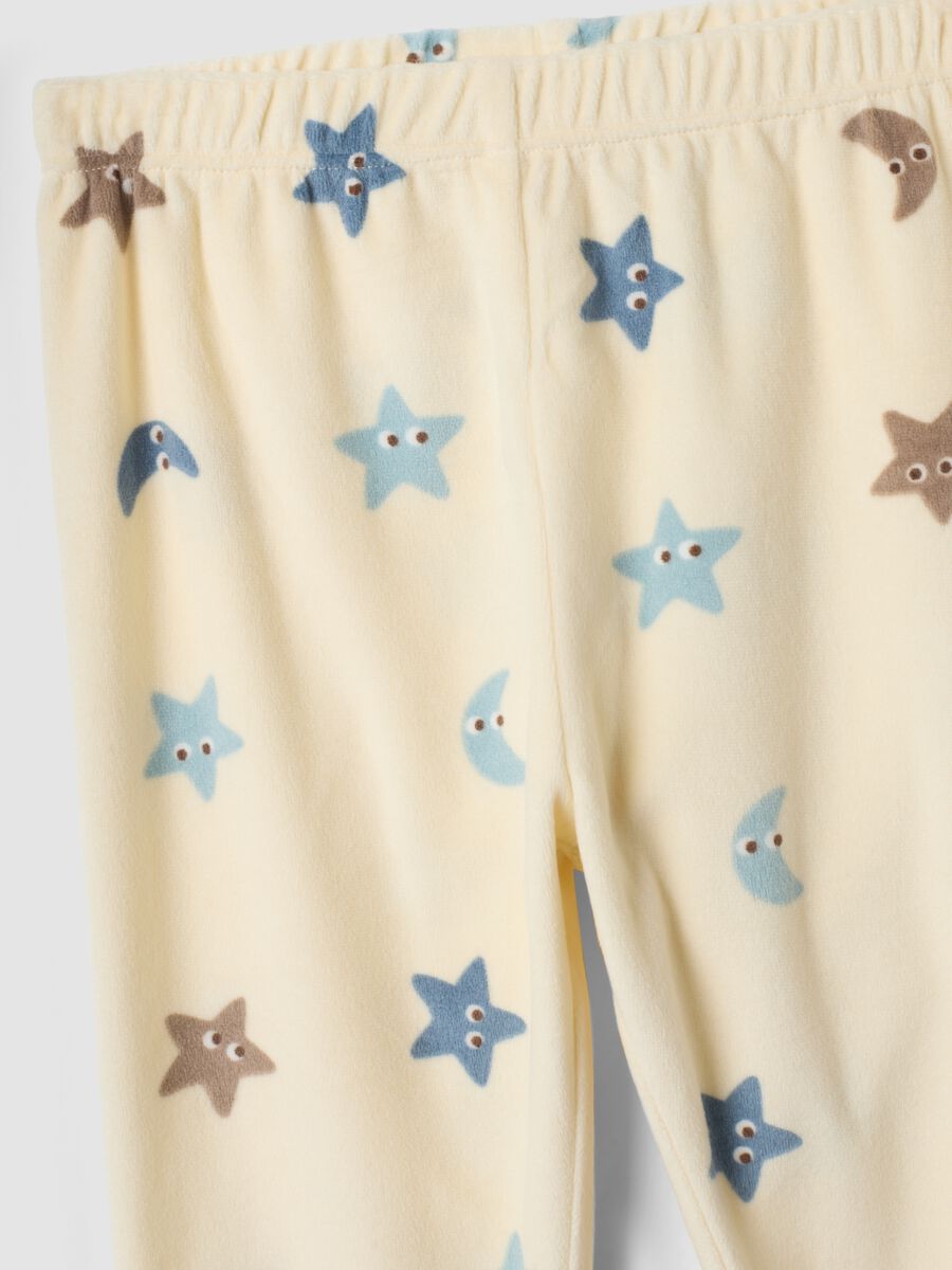 Light blue crew-neck pyjamas with bunny print_3