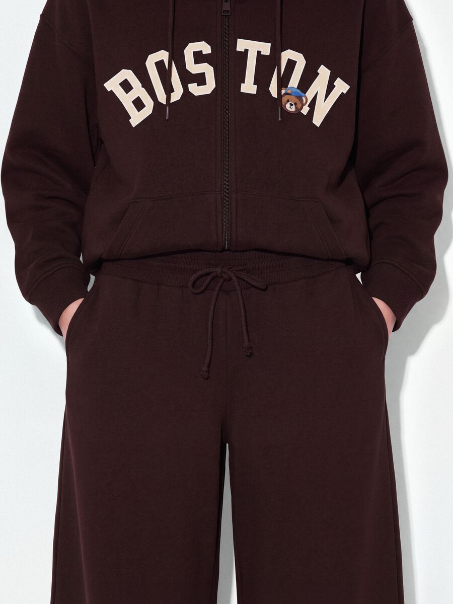 Purple cotton-blend baggy-fit jogger trousers_3