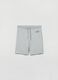 Bermuda joggers in fleece with logo embroidery_1