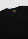 Black mercerised pure cotton T-shirt with deep V-neck_1