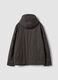Brown pure cotton hooded jacket_2