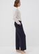Jogger The Iconic Pants blu wide leg in viscosa elasticizzata_0
