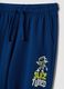 Pantaloni jogger blu in puro cotone_2