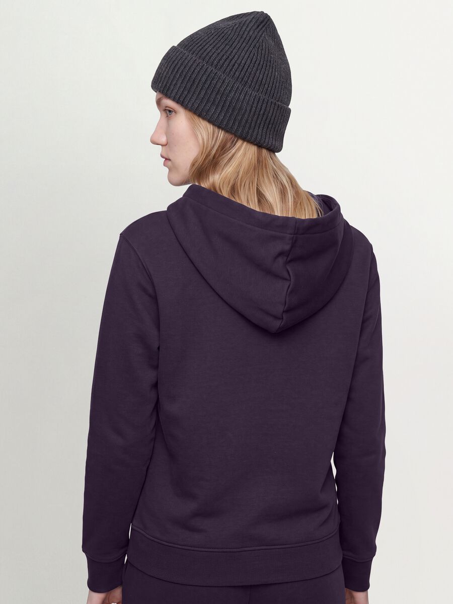 Purple cotton-blend hoodie, regular fit_3