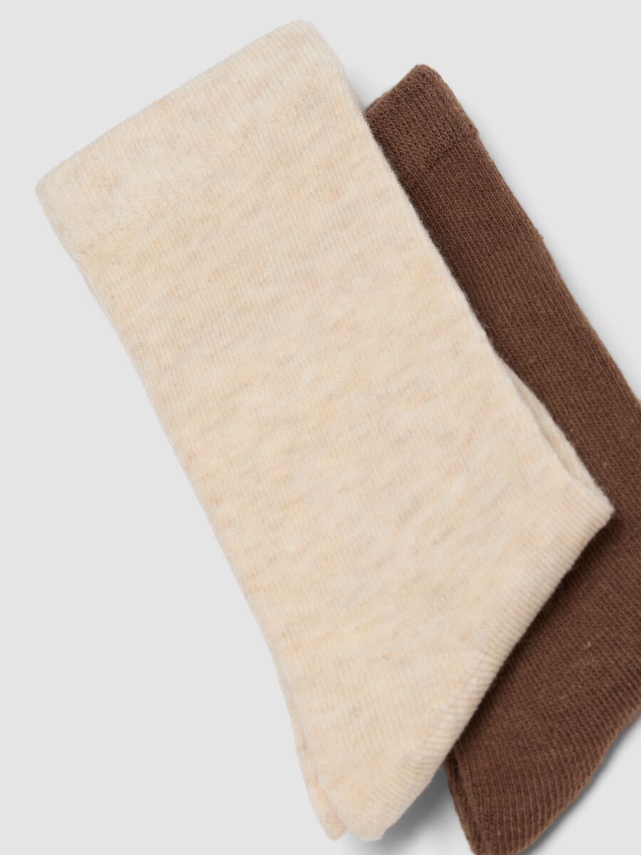 3-pack of multicolour long socks in stretch organic cotton_1