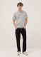 Grey cotton and viscose blend printed T-shirt_1