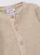 Completo beige in puro cotone organico a maglia_3