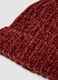 Red ribbed stretch beanie_1