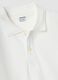 White pure cotton piqu&eacute; polo shirt with classic collar, regular fit_6