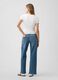 Stretch cotton wide-leg denim jeans_2