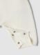White 100% organic cotton baby sleepsuit with animal print_2