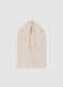 Beige ribbed stretch wool balaclava_1