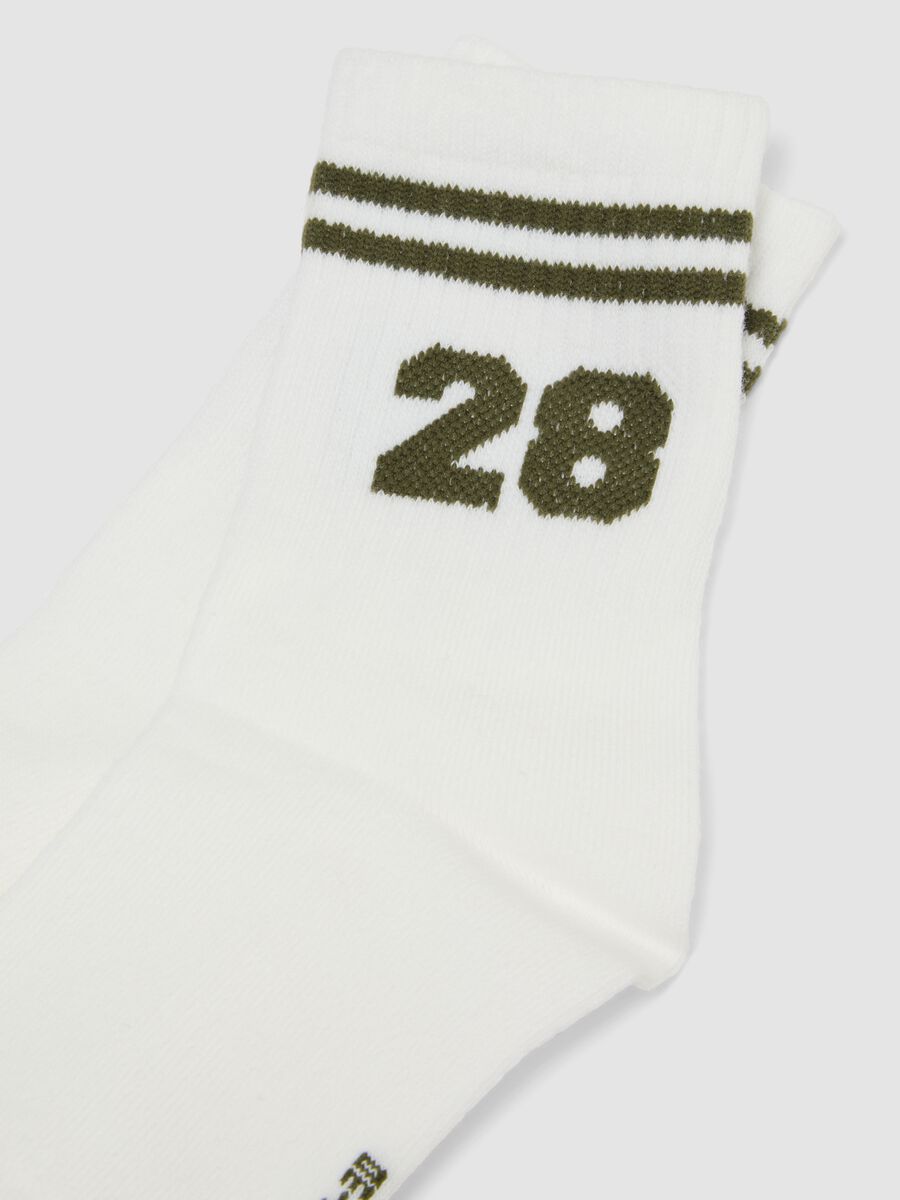 Pack of five short socks in stretchy organic cotton_1