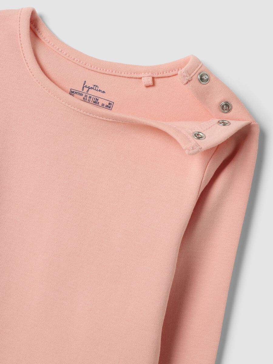 Multicolour organic cotton crew-neck bodysuit tripack_2