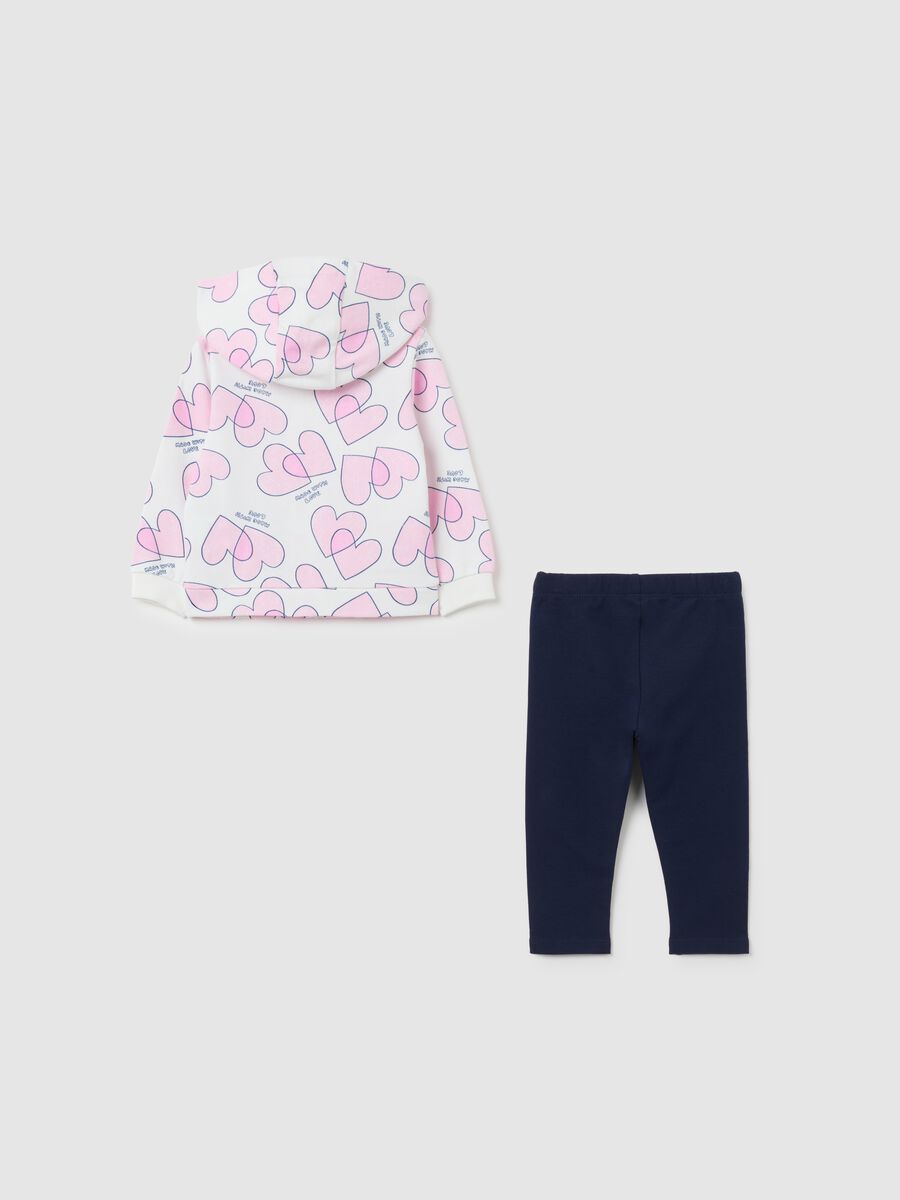 Multicolour regular fit girls' outfit in pure cotton_1