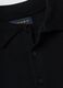 Black pure merino wool polo jumper with polo collar_1