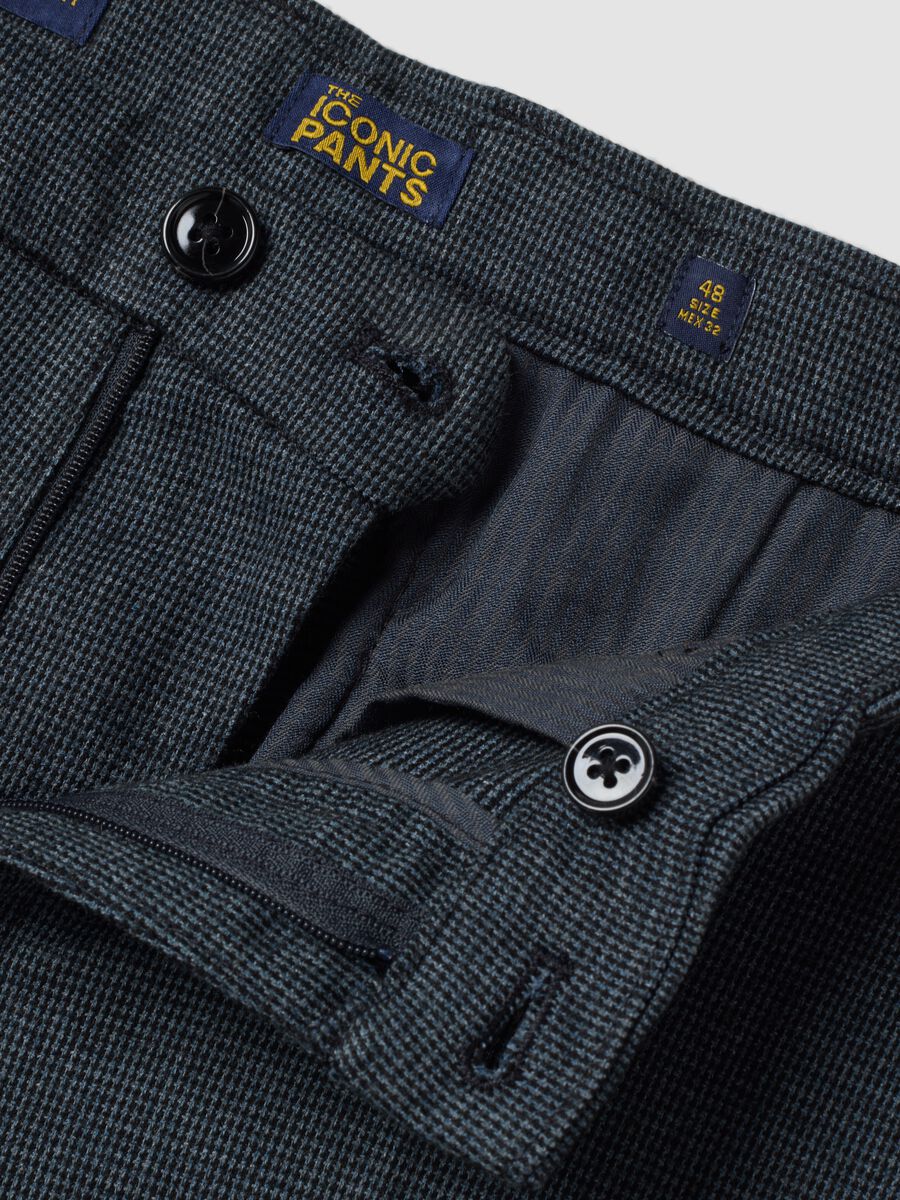 Blue and grey stretch-viscose chino trousers_1