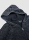 Vintage Grey Ribbed Knit Hoodie_6