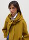 Yellow wool-blend coat with button fastening_1