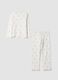 White pure organic cotton crew-neck pyjamas_1
