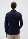 Men's Regular Fit Blue Cotton Polo Shirt_2
