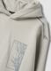 Light grey cotton-blend hoodie with botanical print_2