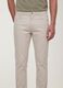 Pantaloni beige in dobby di cotone elasticizzato slim fit_3