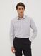 Grey easy-iron cotton-blend shirt with fine stripes, regular fit_0