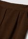 Brown ribbed stretch-fabric trousers, regular fit_1