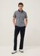 Blue regular-fit stretch cotton chino trousers_0