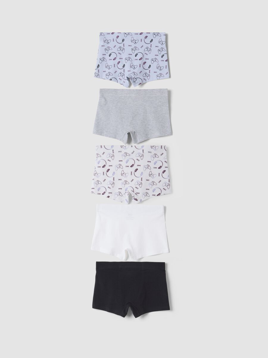 5-pack of blue and black stretch organic cotton boxers_1
