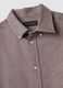 Taupe grey pure cotton flannel shirt, button-down, regular fit_1