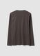 Men&rsquo;s grey long-sleeve T-shirt in 100% organic cotton with crew neck_6