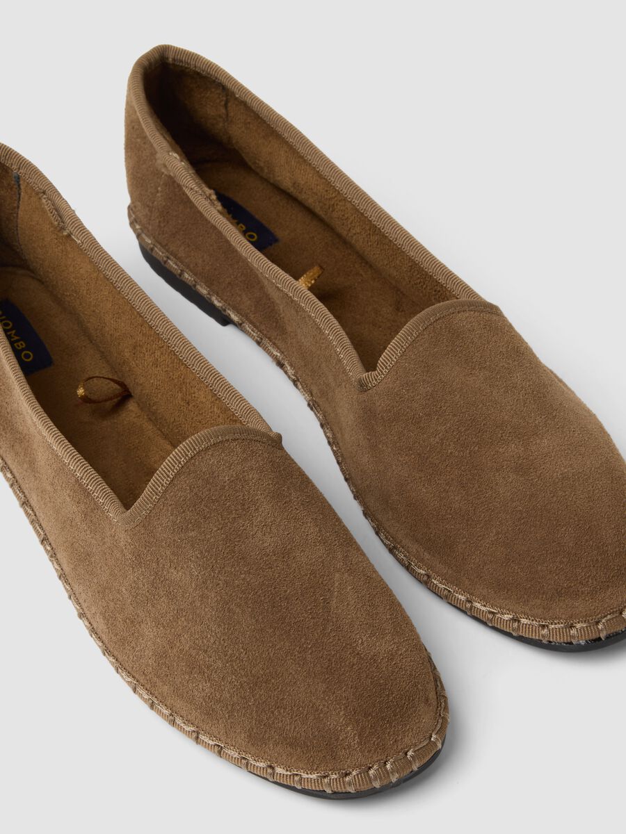 Brown genuine suede leather furlane_1