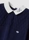 Tutina blu notte in puro cotone organico con colletto_2