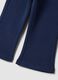 Blue organic stretch cotton flared leggings_3