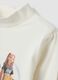 White stretch cotton T-shirt with K-Pop Demon Hunters print_2