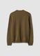 Maglia verde girocollo in jersey knit regular fit_6