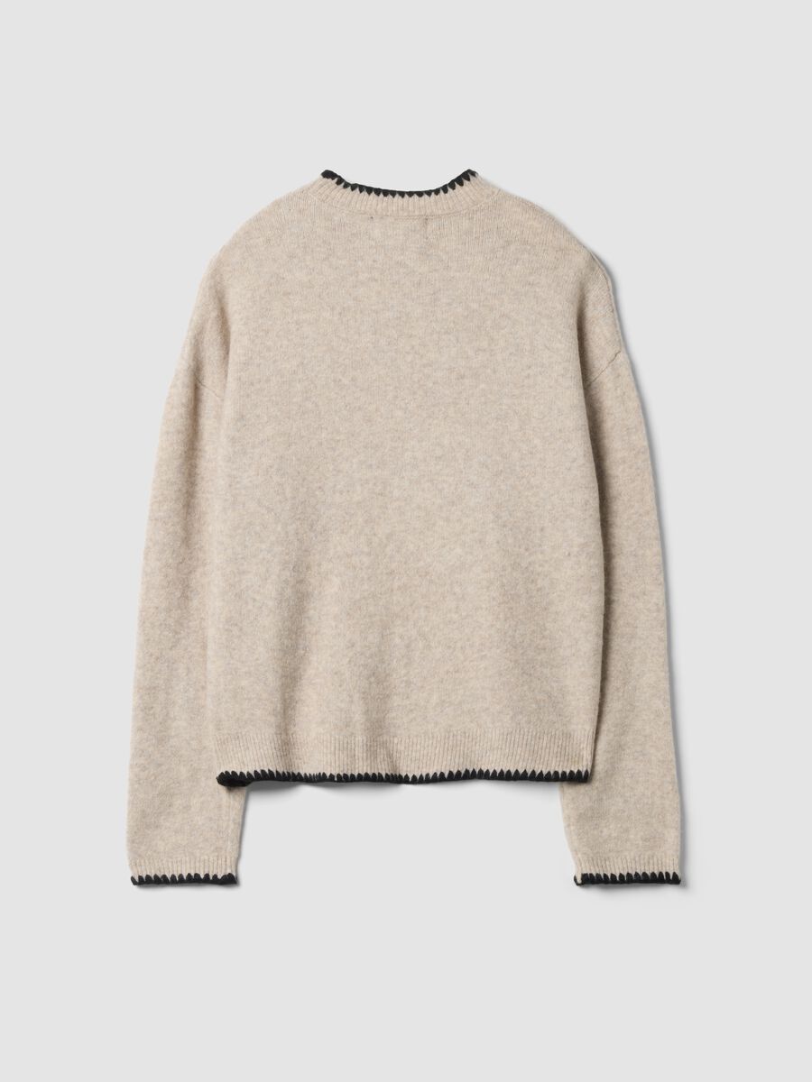 Beige stretch-wool oversized jumper_2