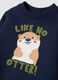 Completo jogging blu in puro cotone over fit con animaletto_3