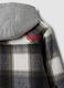 Grey checked hooded padded shacket_3
